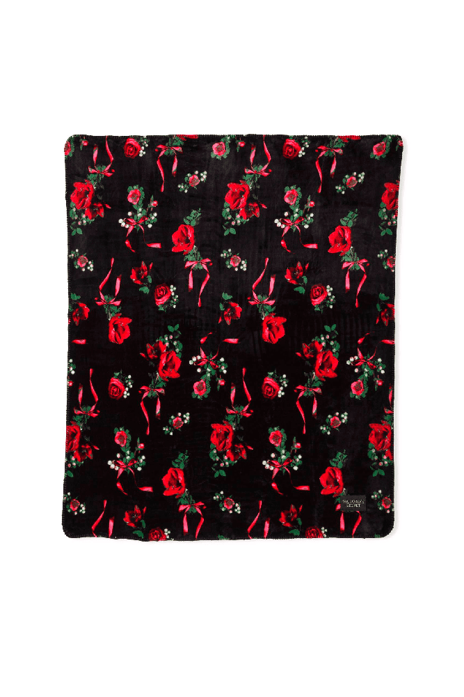 ПЛЕД BLACK FLORAL Victoria`s Secret ПЛЕД BLACK FLORAL Victoria`s Secret