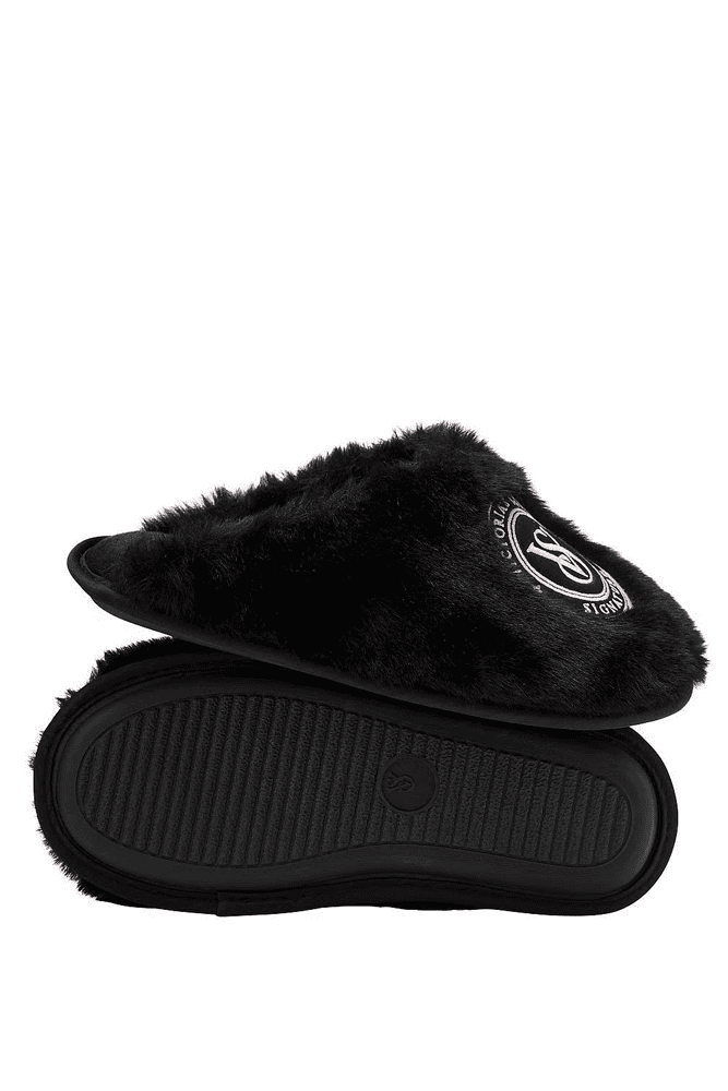 ТАПОЧКИ PLUSH BLACK LOGO Victoria`s Secret
