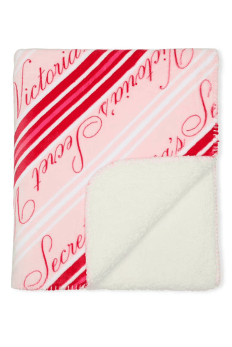 ПЛЕД PINK RED VS LOGO Victoria`s Secret