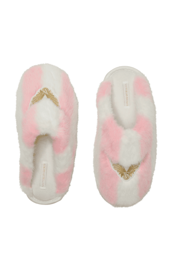 ТАПОЧКИ PLUSH PINK STRIPE WINGS Victoria`s Secret