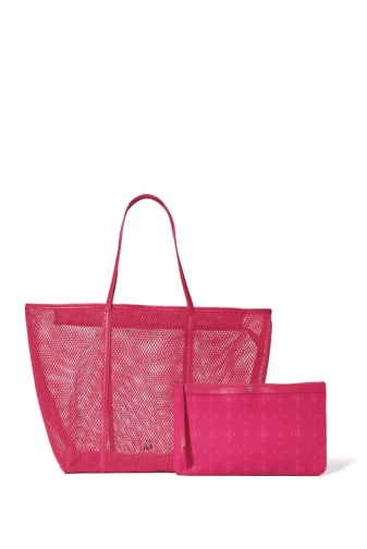 СУМКА ПЛЯЖНА HOT PINK MESH Victoria`s Secret