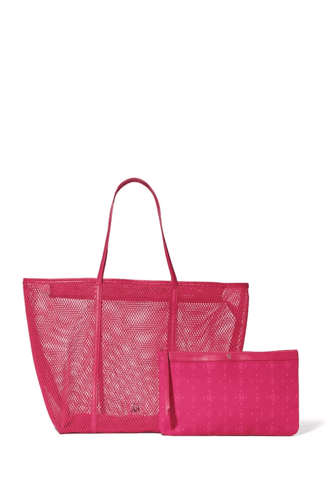 СУМКА ПЛЯЖНА HOT PINK MESH Victoria`s Secret