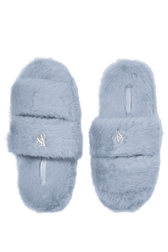 ТАПОЧКИ PLUSH BLUE VS LOGO Victoria`s Secret