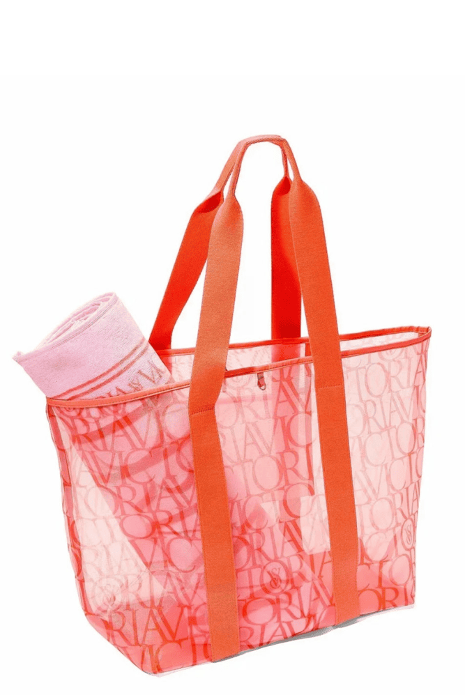 СУМКА ПЛЯЖНА ORANGE VS LOGO Victoria`s Secret СУМКА ПЛЯЖНА ORANGE VS LOGO Victoria`s Secret
