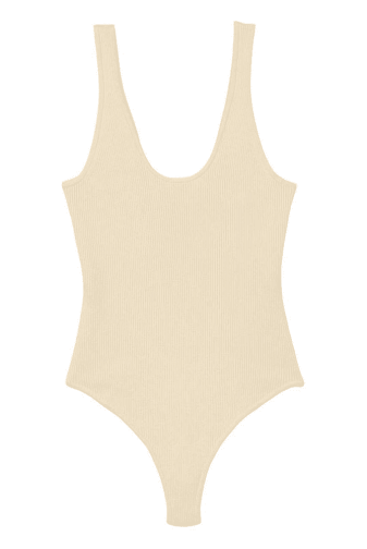 Боди IVORY RIBBED Victoria`s Secret