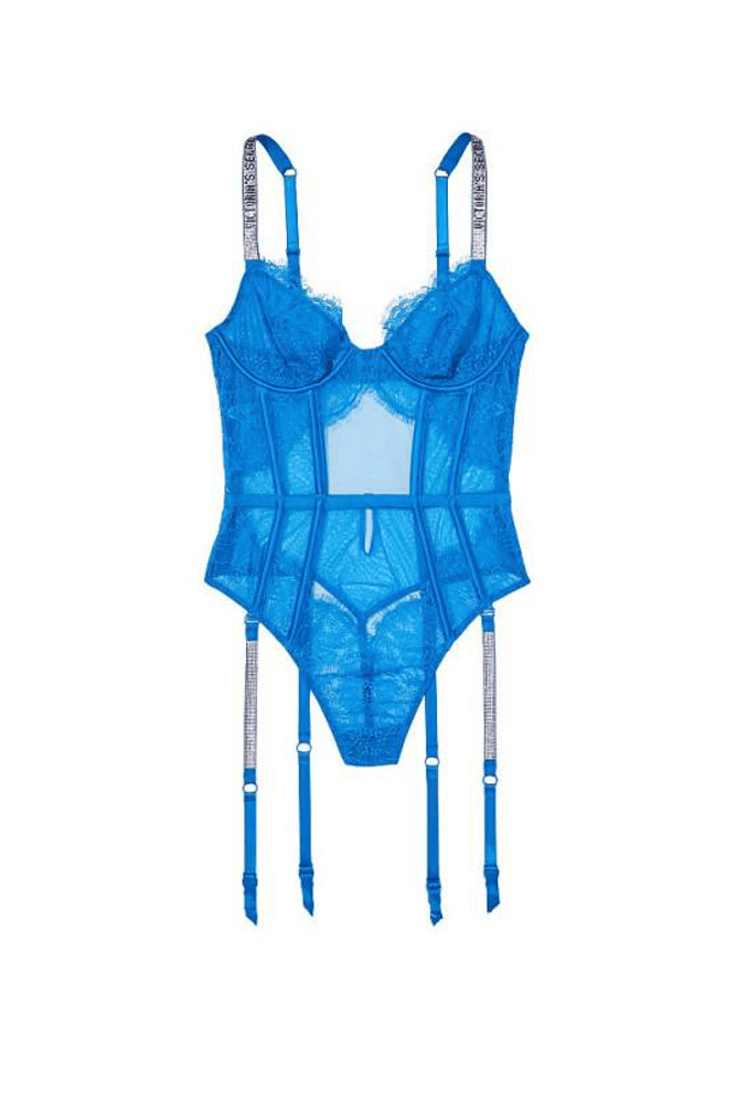 БОДІ ЗІ СТРАЗАМИ BLUE Victoria`s Secret