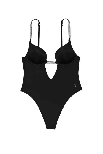 БОДИ СО СТРАЗАМИ ПУШ-АП BLACK BACK Victoria`s Secret