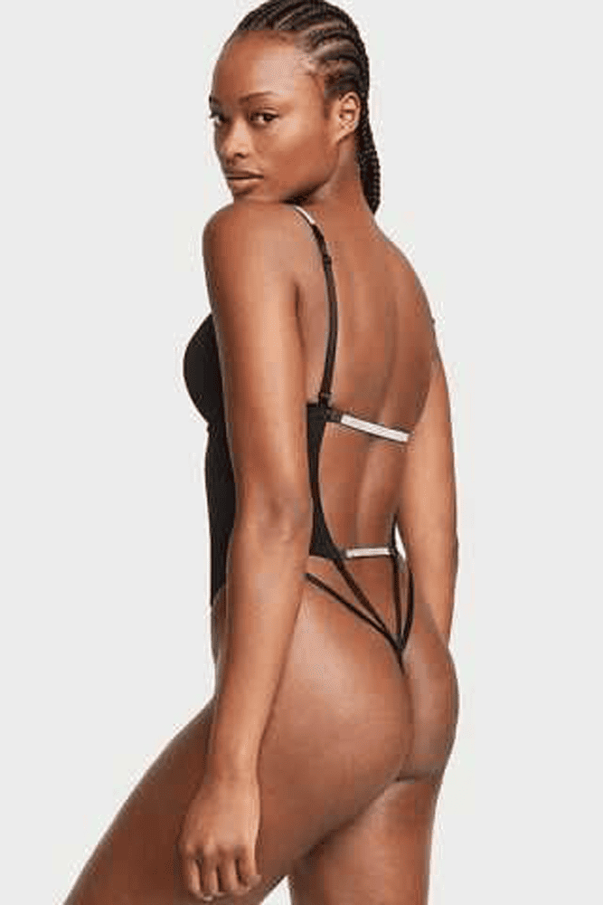 БОДІ ЗІ СТРАЗАМИ ПУШ-АП BLACK BACK Victoria`s Secret БОДІ ЗІ СТРАЗАМИ ПУШ-АП BLACK BACK Victoria`s Secret