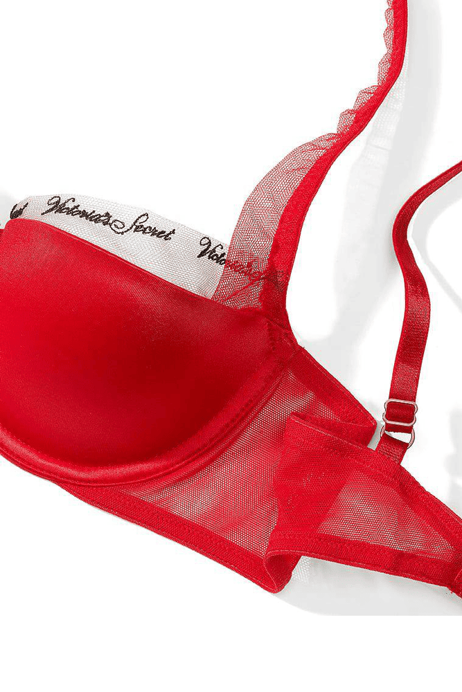 БЮСТГАЛЬТЕР БЕЗ ПУШ-АП RED MESH Victoria`s Secret БЮСТГАЛЬТЕР БЕЗ ПУШ-АП RED MESH Victoria`s Secret