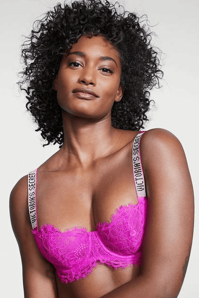 БЮСТГАЛЬТЕР ЗІ СТРАЗАМИ БЕЗ ПУШ-АП FUCHSIA Victoria`s Secret БЮСТГАЛЬТЕР ЗІ СТРАЗАМИ БЕЗ ПУШ-АП FUCHSIA Victoria`s Secret