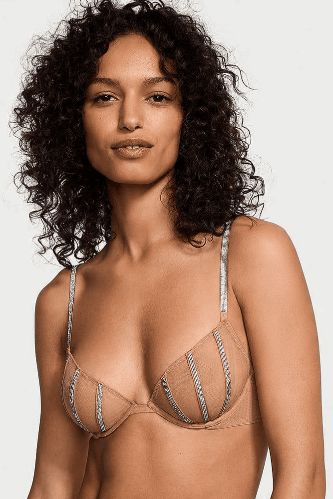 БЮСТГАЛЬТЕР ЗІ СТРАЗАМИ БЕЗ ПУШ-АП NUDE LINES Victoria`s Secret БЮСТГАЛЬТЕР ЗІ СТРАЗАМИ БЕЗ ПУШ-АП NUDE LINES Victoria`s Secret