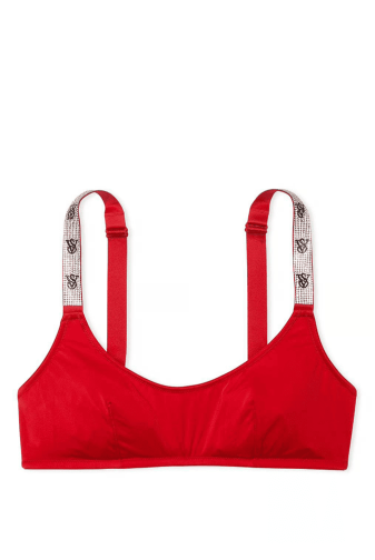 БЮСТГАЛЬТЕР СО СТРАЗАМИ БЕЗ ПУШ-АП RED VS UNL Victoria`s Secret