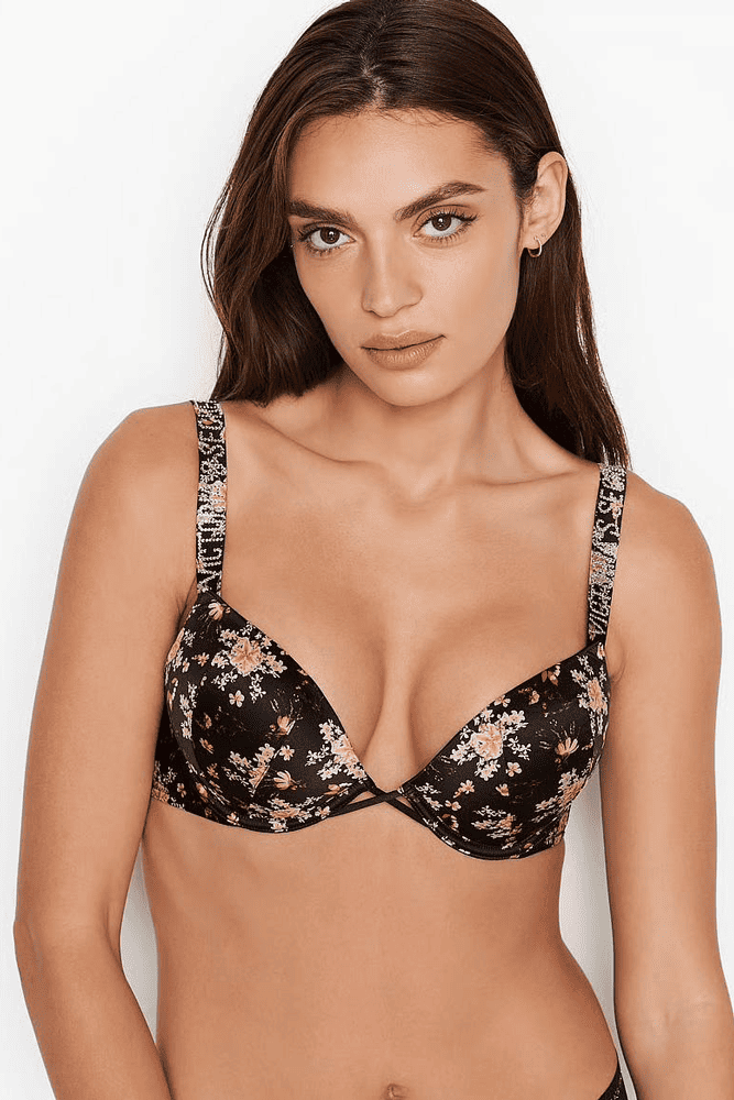 БЮСТГАЛЬТЕР ЗІ СТРАЗАМИ ПОДВІЙНИЙ ПУШ-АП BLACK FLOWER Victoria`s Secret БЮСТГАЛЬТЕР ЗІ СТРАЗАМИ ПОДВІЙНИЙ ПУШ-АП BLACK FLOWER Victoria`s Secret