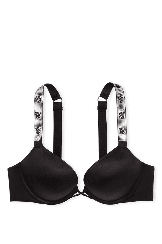 БЮСТГАЛЬТЕР ЗІ СТРАЗАМИ ПОДВІЙНИЙ ПУШ-АП BLACK VS Victoria`s Secret