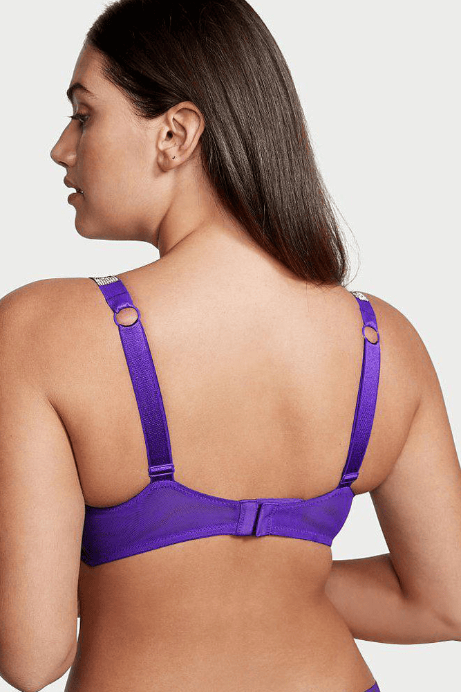БЮСТГАЛЬТЕР ЗІ СТРАЗАМИ ПОДВІЙНИЙ ПУШ-АП VIOLET LACE Victoria`s Secret БЮСТГАЛЬТЕР ЗІ СТРАЗАМИ ПОДВІЙНИЙ ПУШ-АП VIOLET LACE Victoria`s Secret