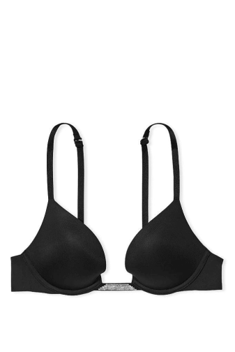 БЮСТГАЛЬТЕР СО СТРАЗАМИ ПУШ-АП BLACK BACK Victoria`s Secret