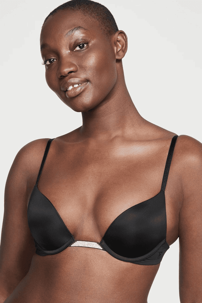 БЮСТГАЛЬТЕР ЗІ СТРАЗАМИ ПУШ-АП BLACK BACK Victoria`s Secret БЮСТГАЛЬТЕР ЗІ СТРАЗАМИ ПУШ-АП BLACK BACK Victoria`s Secret