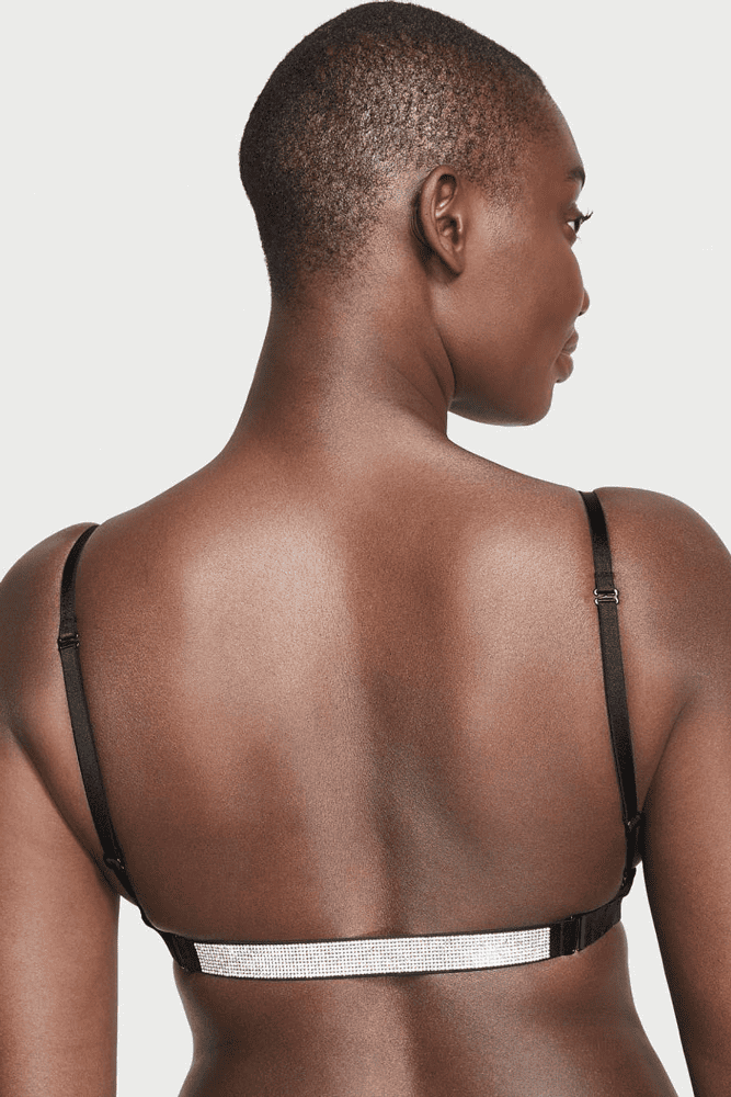 БЮСТГАЛЬТЕР ЗІ СТРАЗАМИ ПУШ-АП BLACK BACK Victoria`s Secret БЮСТГАЛЬТЕР ЗІ СТРАЗАМИ ПУШ-АП BLACK BACK Victoria`s Secret