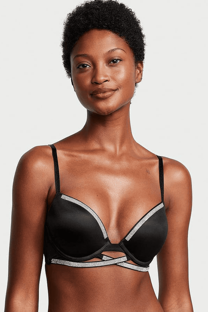 БЮСТГАЛЬТЕР ЗІ СТРАЗАМИ ПУШ-АП BLACK CROSS Victoria`s Secret БЮСТГАЛЬТЕР ЗІ СТРАЗАМИ ПУШ-АП BLACK CROSS Victoria`s Secret
