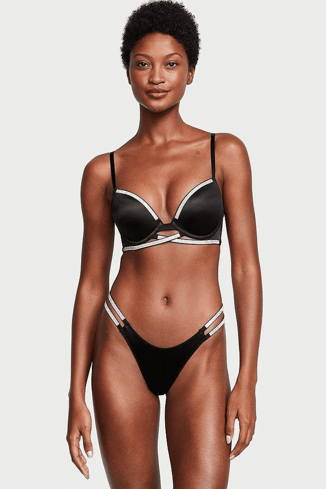 БЮСТГАЛЬТЕР ЗІ СТРАЗАМИ ПУШ-АП BLACK CROSS Victoria`s Secret БЮСТГАЛЬТЕР ЗІ СТРАЗАМИ ПУШ-АП BLACK CROSS Victoria`s Secret