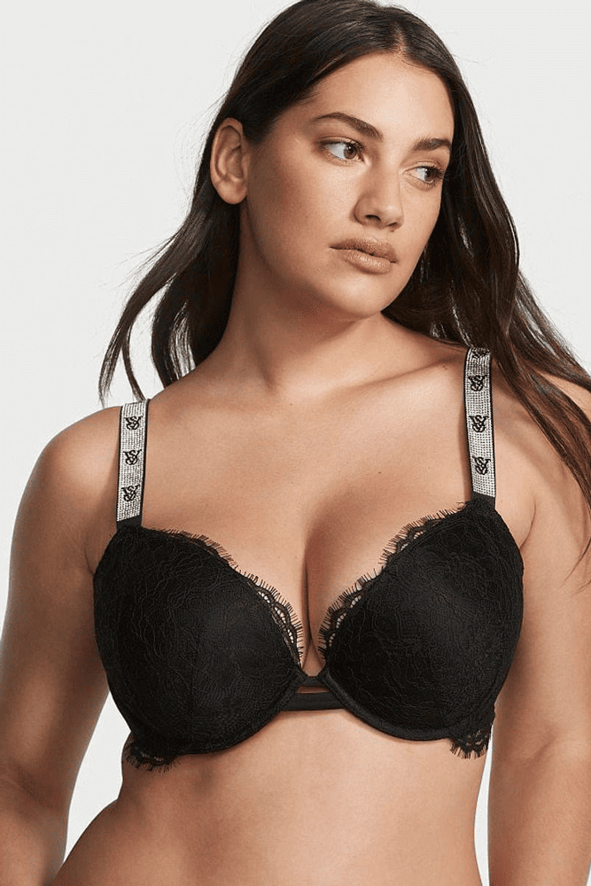 БЮСТГАЛЬТЕР ЗІ СТРАЗАМИ ПУШ-АП BLACK LACE VS Victoria`s Secret БЮСТГАЛЬТЕР ЗІ СТРАЗАМИ ПУШ-АП BLACK LACE VS Victoria`s Secret