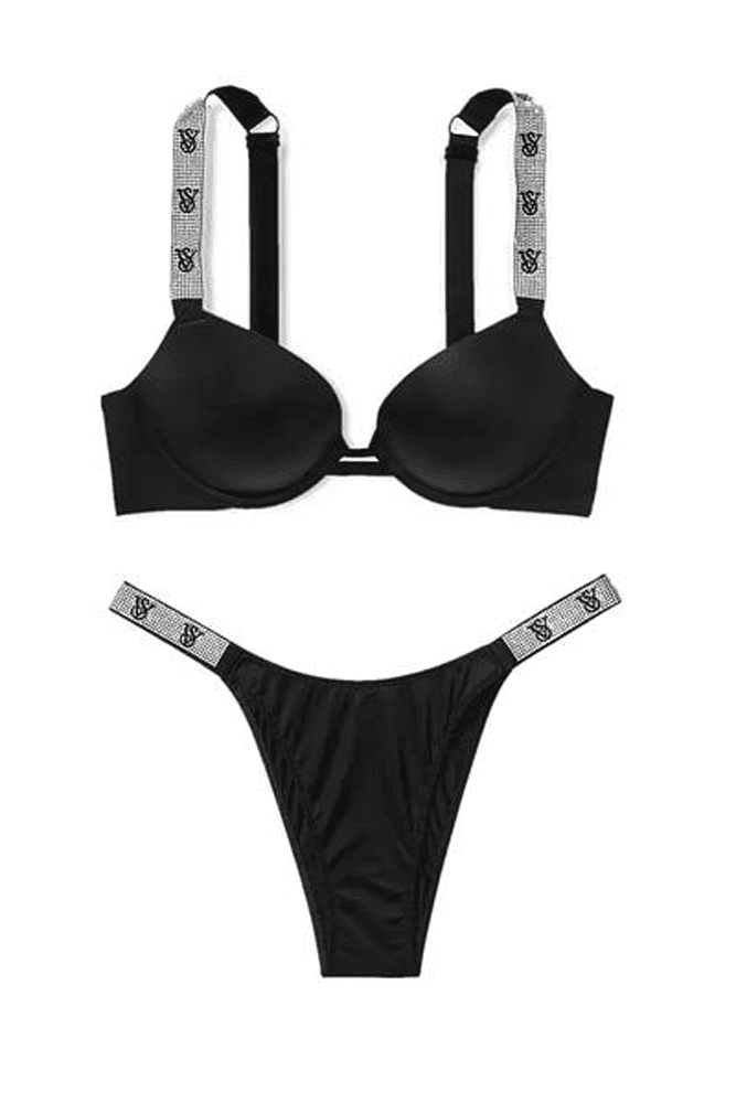 БЮСТГАЛЬТЕР ЗІ СТРАЗАМИ ПУШ-АП BLACK VS Victoria`s Secret БЮСТГАЛЬТЕР ЗІ СТРАЗАМИ ПУШ-АП BLACK VS Victoria`s Secret
