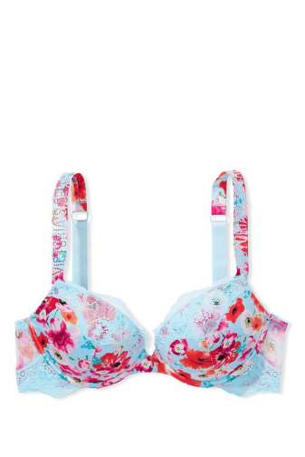 БЮСТГАЛЬТЕР СО СТРАЗАМИ ПУШ-АП BLUE FLORAL Victoria`s Secret