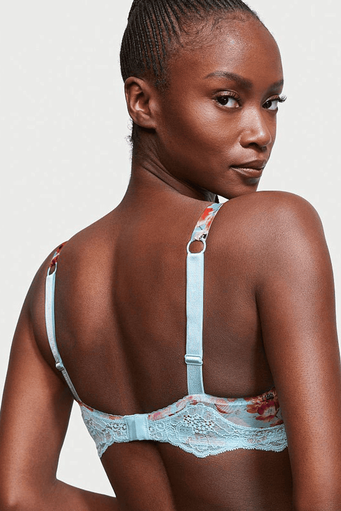 БЮСТГАЛЬТЕР ЗІ СТРАЗАМИ ПУШ-АП BLUE FLORAL Victoria`s Secret БЮСТГАЛЬТЕР ЗІ СТРАЗАМИ ПУШ-АП BLUE FLORAL Victoria`s Secret