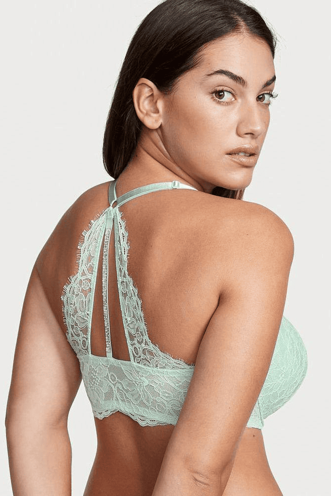 БЮСТГАЛЬТЕР ЗІ СТРАЗАМИ ПУШ-АП MINT BACK LACE Victoria`s Secret БЮСТГАЛЬТЕР ЗІ СТРАЗАМИ ПУШ-АП MINT BACK LACE Victoria`s Secret