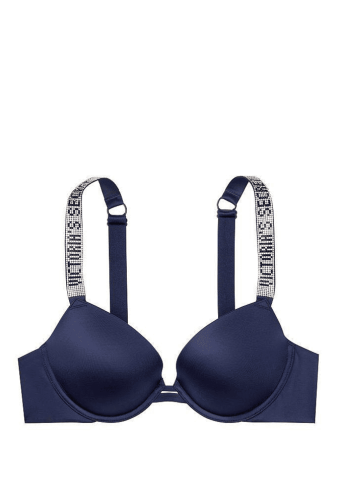 БЮСТГАЛЬТЕР СО СТРАЗАМИ ПУШ-АП NAVY Victoria`s Secret
