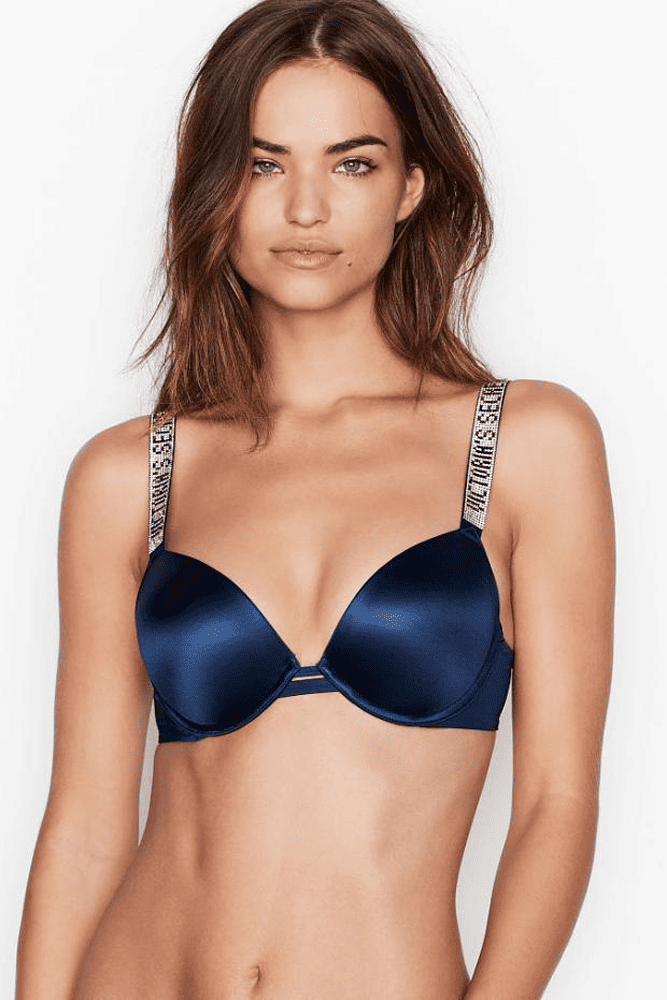 БЮСТГАЛЬТЕР ЗІ СТРАЗАМИ ПУШ-АП NAVY Victoria`s Secret БЮСТГАЛЬТЕР ЗІ СТРАЗАМИ ПУШ-АП NAVY Victoria`s Secret