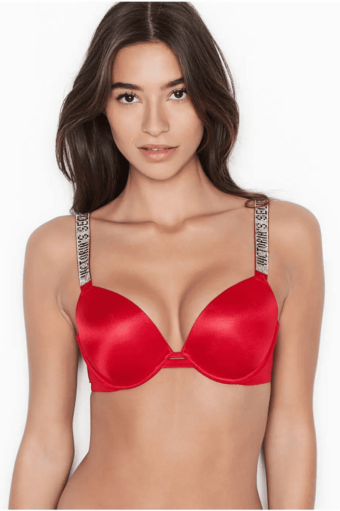 БЮСТГАЛЬТЕР ЗІ СТРАЗАМИ ПУШ-АП RED Victoria`s Secret БЮСТГАЛЬТЕР ЗІ СТРАЗАМИ ПУШ-АП RED Victoria`s Secret
