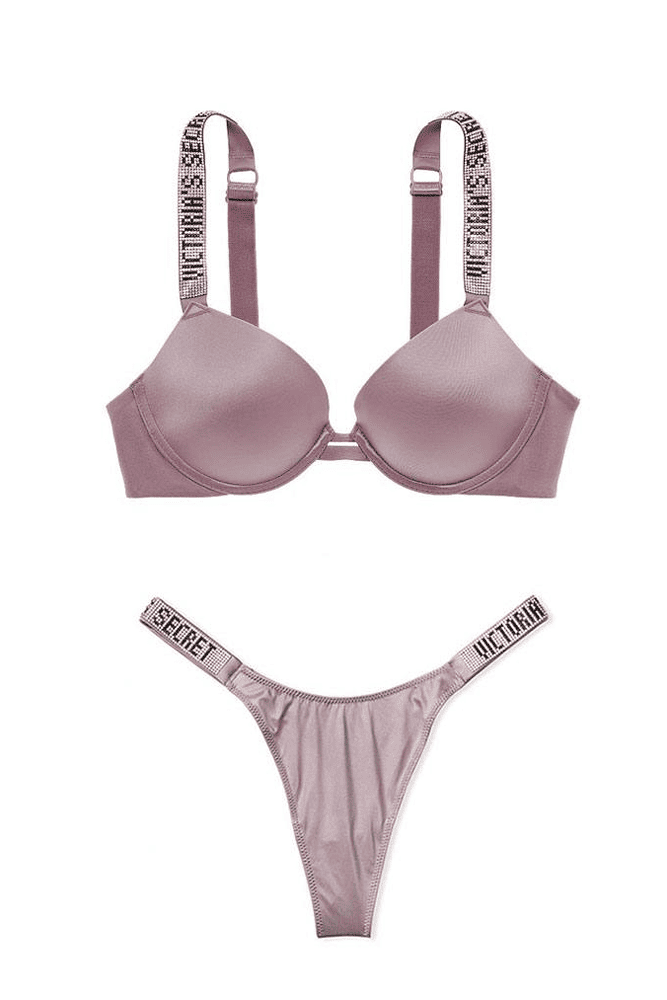 БЮСТГАЛЬТЕР ЗІ СТРАЗАМИ ПУШ-АП SILVER VIOLET Victoria`s Secret БЮСТГАЛЬТЕР ЗІ СТРАЗАМИ ПУШ-АП SILVER VIOLET Victoria`s Secret