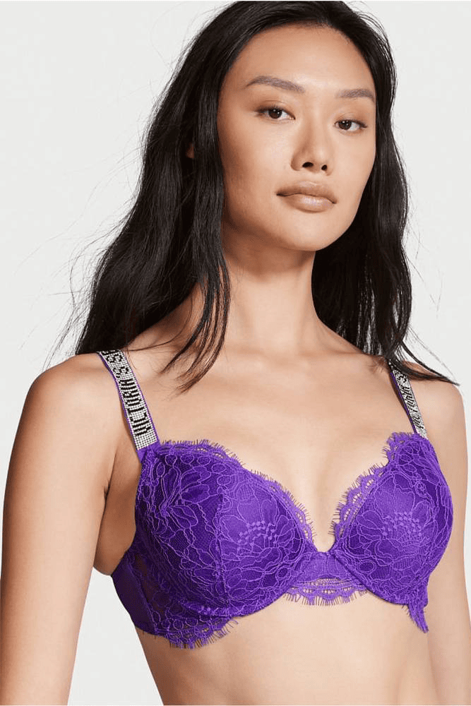 БЮСТГАЛЬТЕР ЗІ СТРАЗАМИ ПУШ-АП VIOLET LACE Victoria`s Secret БЮСТГАЛЬТЕР ЗІ СТРАЗАМИ ПУШ-АП VIOLET LACE Victoria`s Secret