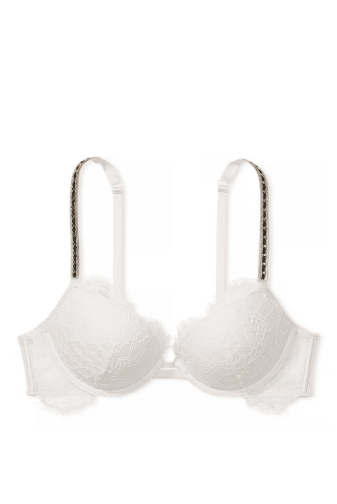 БЮСТГАЛЬТЕР СО СТРАЗАМИ ПУШ-АП WHITE Victoria`s Secret