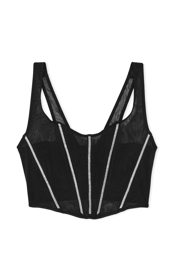 КОРСЕТ ЗІ СТРАЗАМИ BLACK LINES Victoria`s Secret