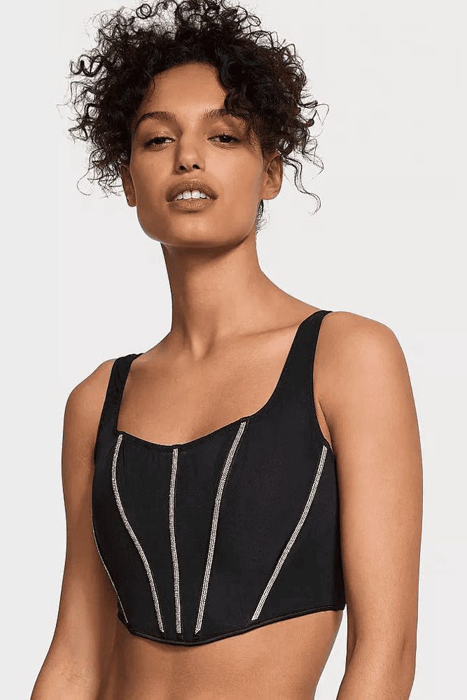 КОРСЕТ ЗІ СТРАЗАМИ BLACK LINES Victoria`s Secret