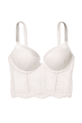 КОРСЕТ СО СТРАЗАМИ ДВОЙНОЙ ПУШ-АП WHITE Victoria`s Secret
