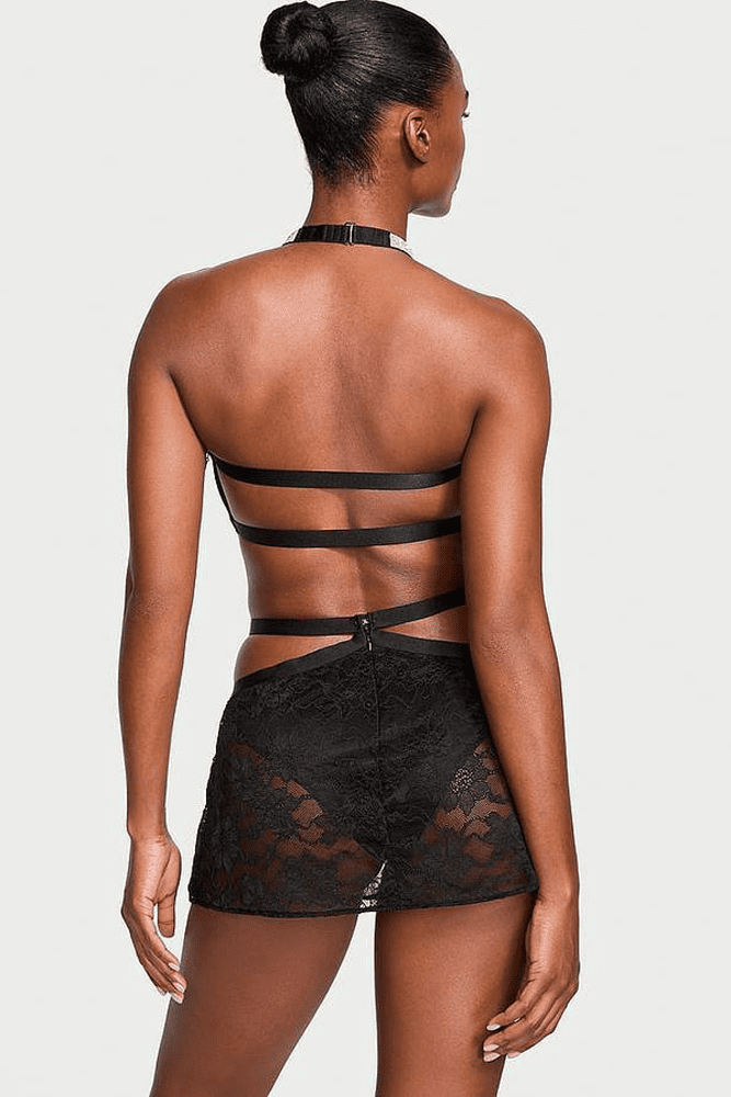 Пеньюар 2 PIECE BLACK EMBL Victoria`s Secret Пеньюар 2 PIECE BLACK EMBL Victoria`s Secret