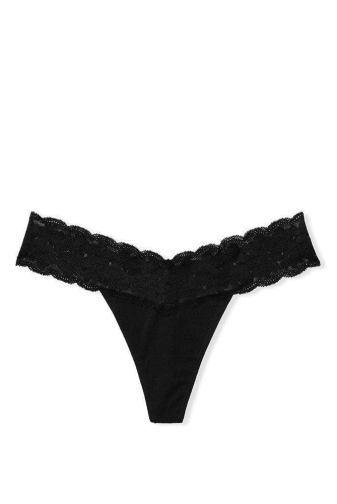 Трусики PINK СТРИНГИ BLACK Victoria`s Secret