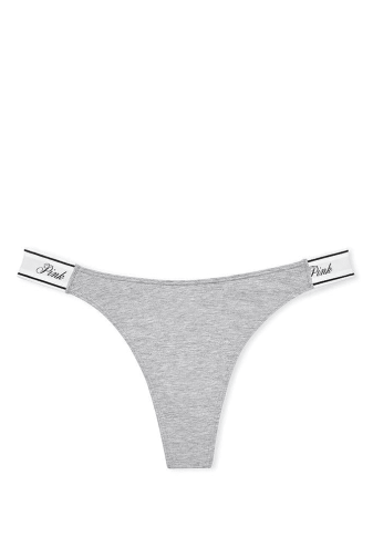 Трусики PINK СТРИНГИ GREY LOGO Victoria`s Secret