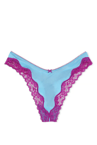 ТРУСКИ СЕТЕВЫЕ ЛЮКС СТРИНГИ TEASE BLUE Victoria`s Secret