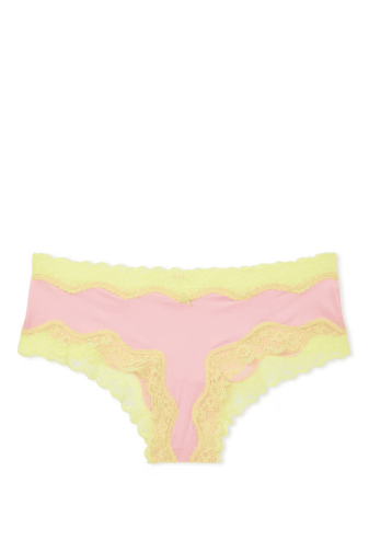 Трусики МЕРЕЖИВНІ ЛЮКС БРАЗИЛІАНИ TEASE PEACH Victoria`s Secret