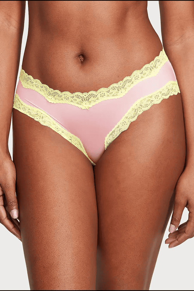 Трусики МЕРЕЖИВНІ ЛЮКС БРАЗИЛІАНИ TEASE PEACH Victoria`s Secret