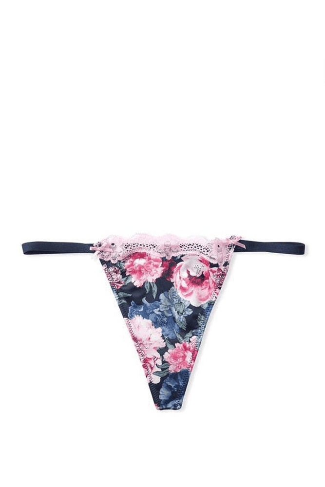 Трусики V-THONG NAVY FLORAL Victoria`s Secret