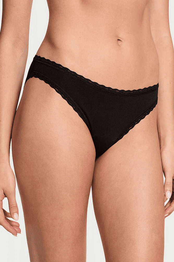 Трусики БАВОВНЯНІ БІКІНІ BLACK Victoria`s Secret Трусики БАВОВНЯНІ БІКІНІ BLACK Victoria`s Secret