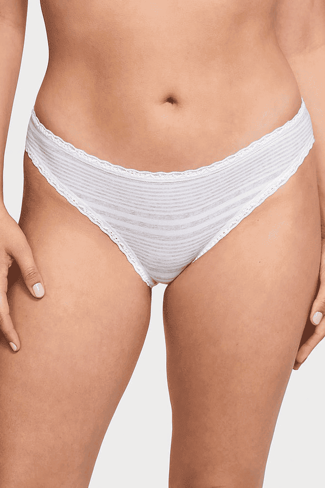 Трусики БАВОВНЯНІ БІКІНІ GREY STRIPE Victoria`s Secret Трусики БАВОВНЯНІ БІКІНІ GREY STRIPE Victoria`s Secret