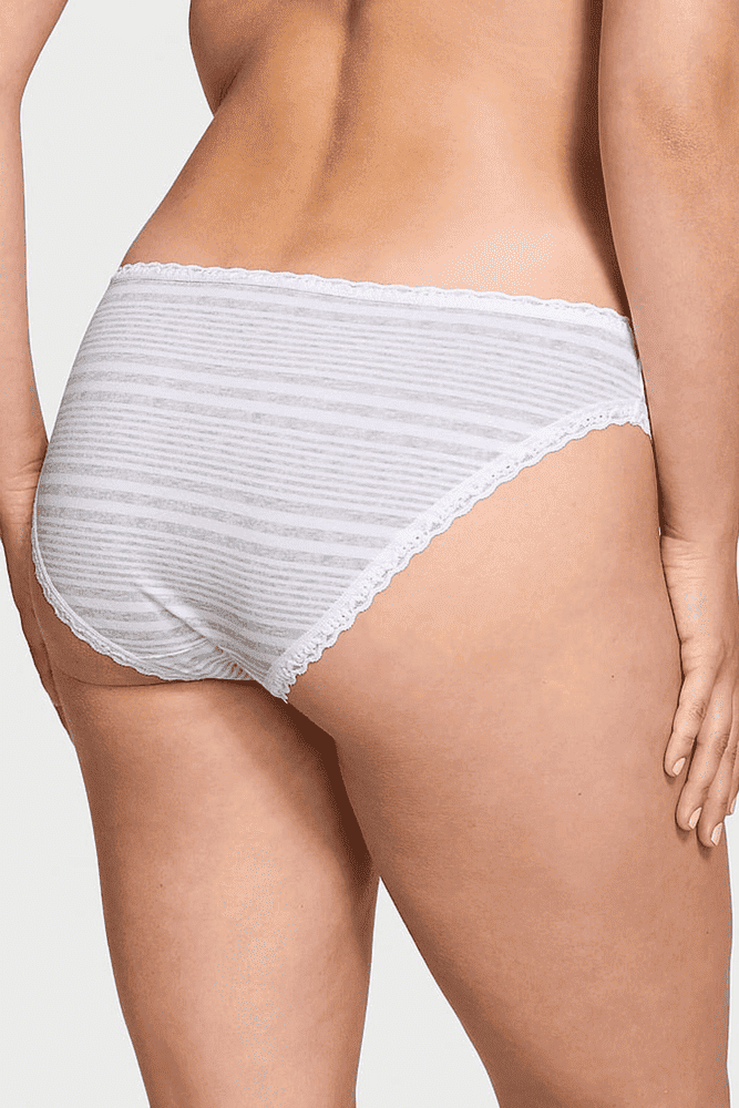 Трусики БАВОВНЯНІ БІКІНІ GREY STRIPE Victoria`s Secret Трусики БАВОВНЯНІ БІКІНІ GREY STRIPE Victoria`s Secret