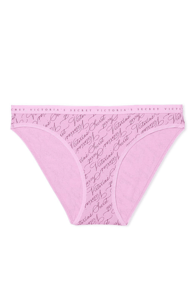 Трусики хлопчатобумажные бикини VIOLET LOGO Victoria`s Secret