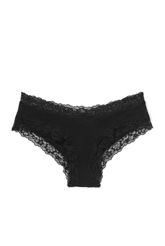 Трусики Хлопчатобумажные бразилианы BLACK Victoria`s Secret
